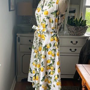 Sleeveless Lemon Dress